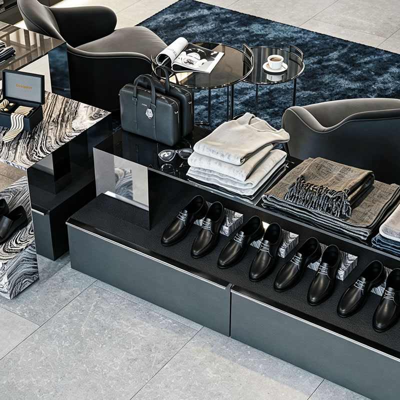 Bespoke Mens Clothing Store Fixtures Retail Displays Solutions - Miland Showcase Bespoke Mens Clothing Store Fixtures Retail Displays Solutions - Miland Showcase