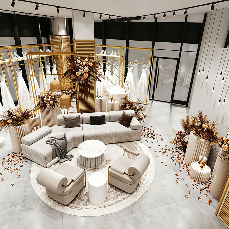 Bespoke Luxury Bridal Showcases Retail Store Fixtures - Miland Showcase Bespoke Luxury Bridal Showcases Retail Store Fixtures - Miland Showcase