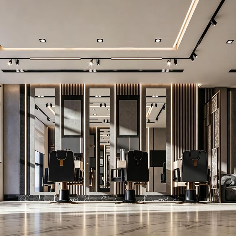 Bespoke Salon Shopfitting Solutions & Premium Retail Display Cabinets - Miland Showcase Bespoke Salon Shopfitting Solutions & Premium Retail Display Cabinets - Miland Showcase