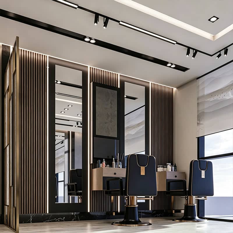 Bespoke Salon Shopfitting Solutions & Premium Retail Display Cabinets - Miland Showcase Bespoke Salon Shopfitting Solutions & Premium Retail Display Cabinets - Miland Showcase