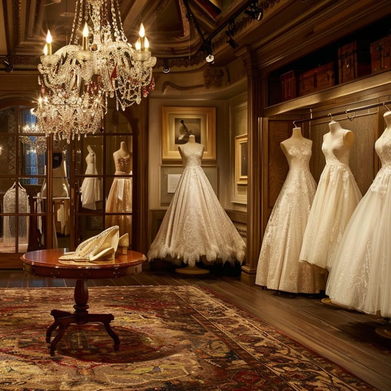 Bespoke Vintage Bridal Showcases Boutique Store Fixtures - Miland Showcase Bespoke Vintage Bridal Showcases Boutique Store Fixtures - Miland Showcase