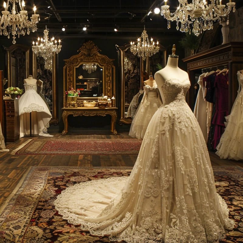 Bespoke Vintage Bridal Showcases Boutique Store Fixtures - Miland Showcase Bespoke Vintage Bridal Showcases Boutique Store Fixtures - Miland Showcase
