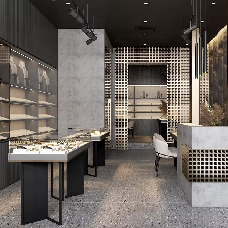 Premium Wall-Mounted Jewelry High Showcase for Boutiques - Miland Showcase Premium Wall-Mounted Jewelry High Showcase for Boutiques - Miland Showcase