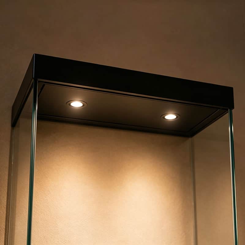 Heritage Freestanding Museum Display Case with Illuminated Artifact Pedestal - Miland Showcase Heritage Freestanding Museum Display Case with Illuminated Artifact Pedestal - Miland Showcase