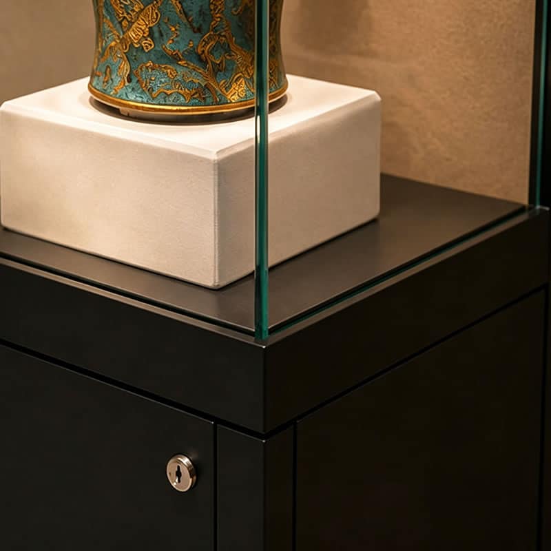 Heritage Freestanding Museum Display Case with Illuminated Artifact Pedestal - Miland Showcase Heritage Freestanding Museum Display Case with Illuminated Artifact Pedestal - Miland Showcase